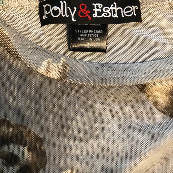 Polly & Esther, see though angel long sleeve shirt - Picture 3 of 3
